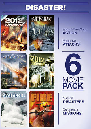 Movie pack disaster dvd - 6, pack: