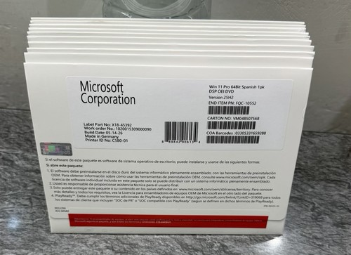 10x windows pro dvd pack - 11,