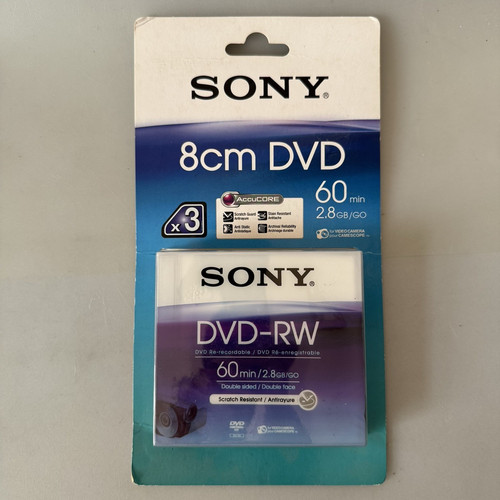 Confezione sony mini dvd rw - sony, dvd-rw