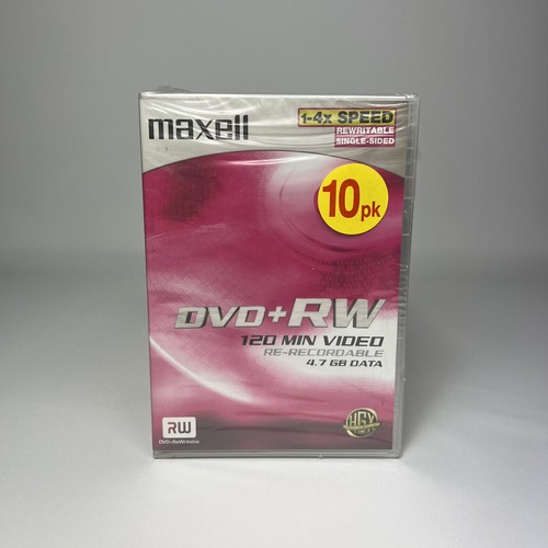 Maxell dvd confezione - dvd+rw, 10